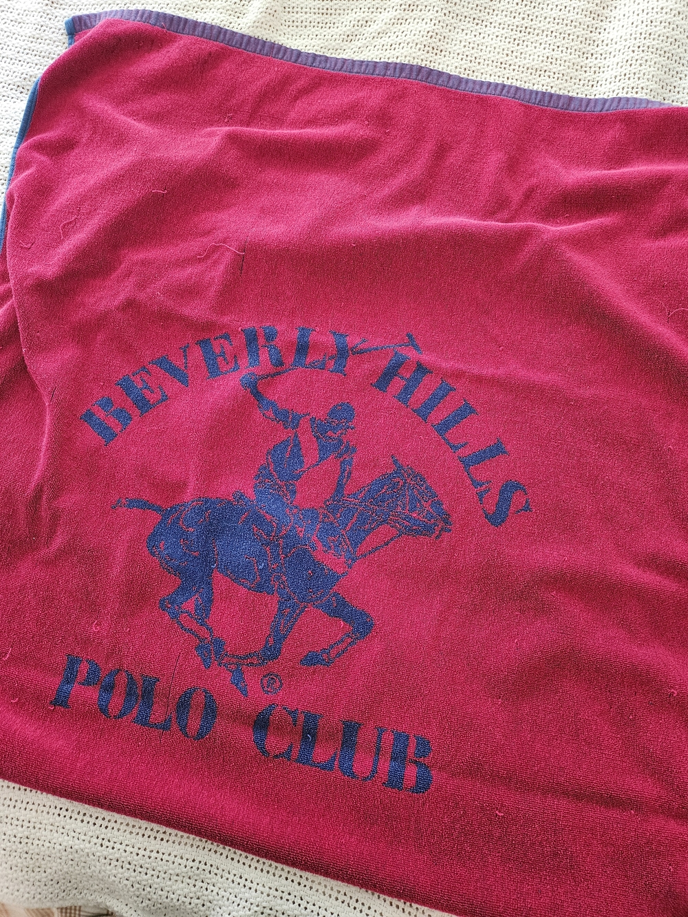 Vintage Beverly Hills Polo Club Beach Towel